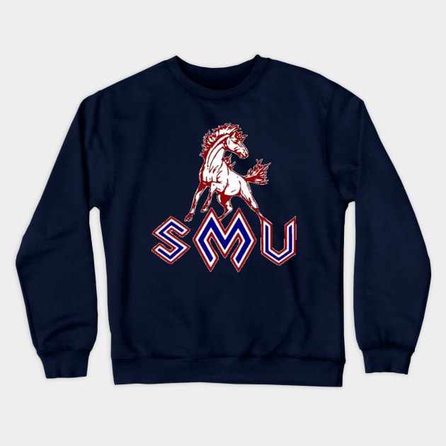 SMU Band Logo Retro Crewneck Sweatshirt by one-broke-kid